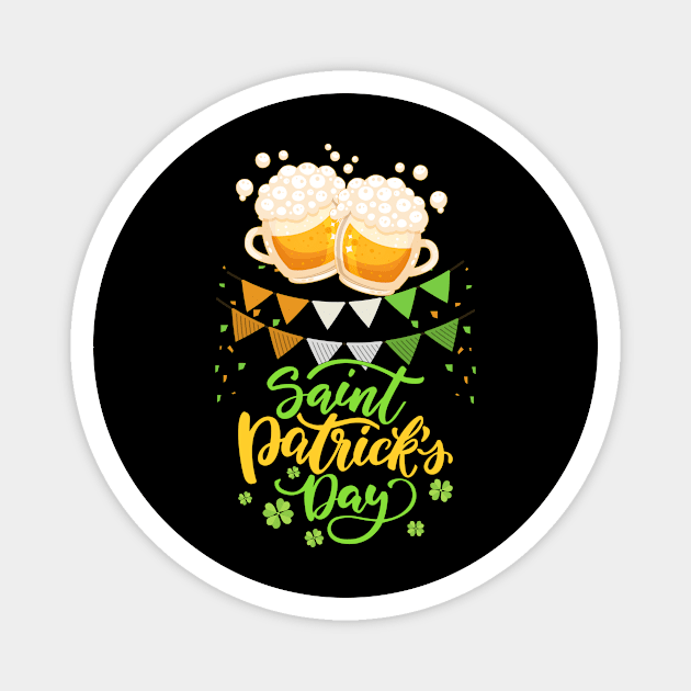 Beer Drinking St. Patrick's Day Magnet by Hensen V parkes